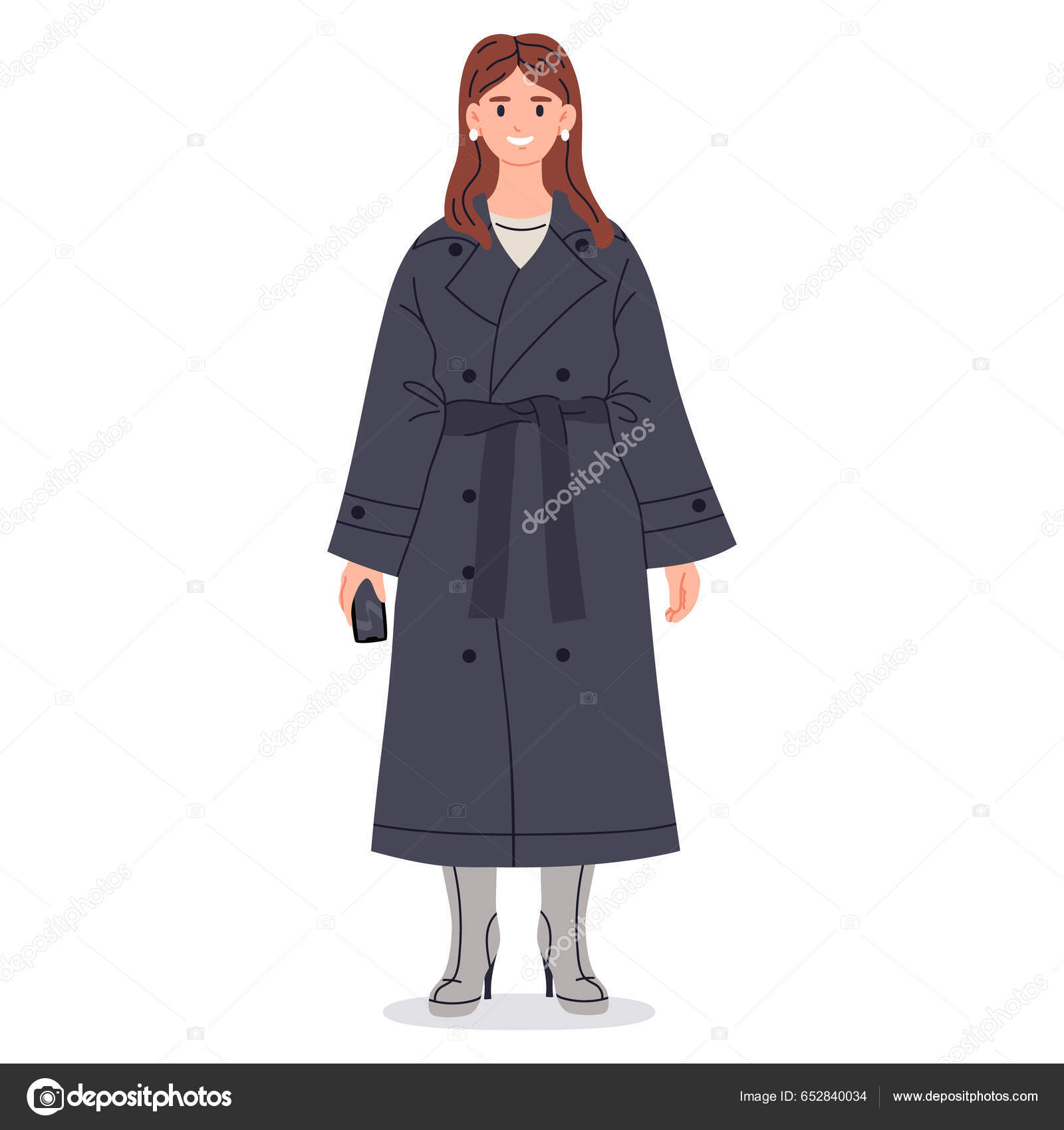 Manteau femme images vectorielles, Manteau femme vecteurs libres de droits  | Depositphotos