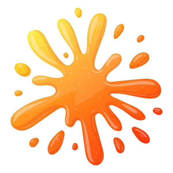 Slime Splatter Colorful Mucus Splash Cartoon Sticky Goo Liquid Slime — Stock Vector
