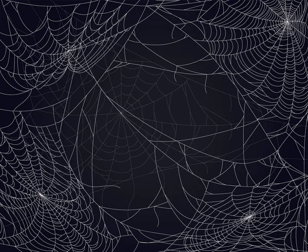 스러운 배경이야 할로윈무섭고 장식에 할로윈 거미줄 디자인 일러스트 — 스톡 벡터