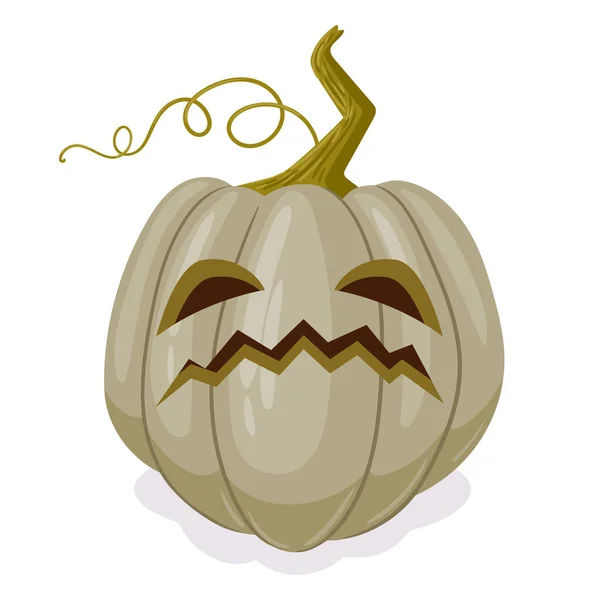 Halloween Jack Lantern Pumpkin Cartoon Fall Holiday Pumpkin Decoration Spooky — Stock Vector