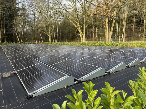 Solar panels. Ground system. Markelo, Netherlands