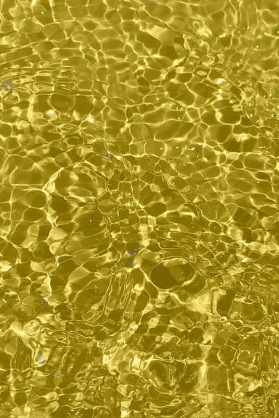 Desenfoque Borrosa Transparente Color Oro Claro Textura Superficie Del Agua —  Fotos de Stock