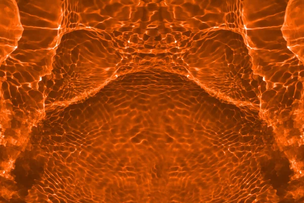 Défocus Flou Transparent Orange Clair Texture Surface Eau Calme Avec — Photo