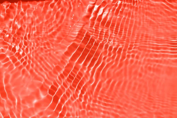 Defocus Borrado Transparente Vermelho Colorido Claro Calma Textura Superfície Água — Fotografia de Stock