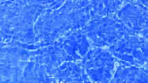 Desenfoque Borrosa Transparente Color Azul Claro Textura Superficie Del Agua — Vídeos de Stock