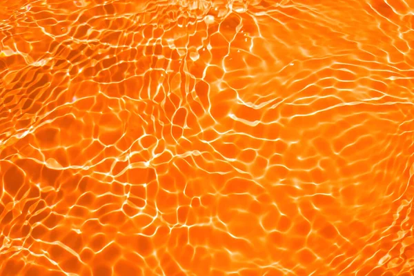 Defocus Desfocado Laranja Transparente Colorido Textura Superfície Água Calma Clara — Fotografia de Stock