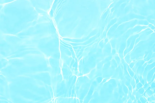 Defocus Elmosódott Átlátszó Kék Színű Tiszta Nyugodt Vízfelület Textúra Fröccsenések — Stock Fotó