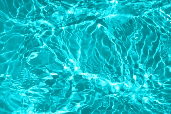 Defocus Wazig Transparant Blauw Gekleurd Helder Kalme Water Oppervlak Textuur — Stockfoto