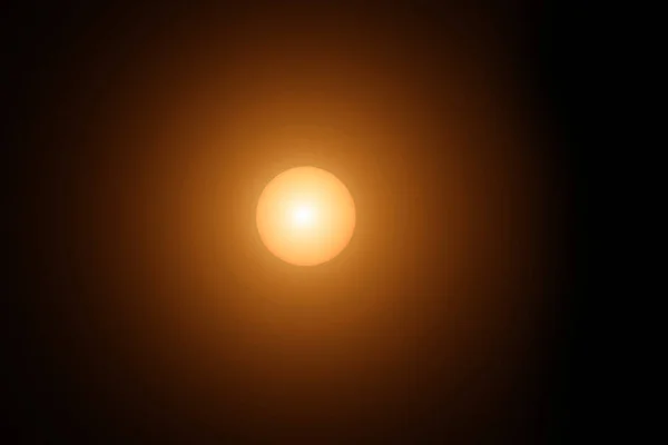 Естественная Вспышка Черном Фоне Закат Восход Солнца — стоковое фото