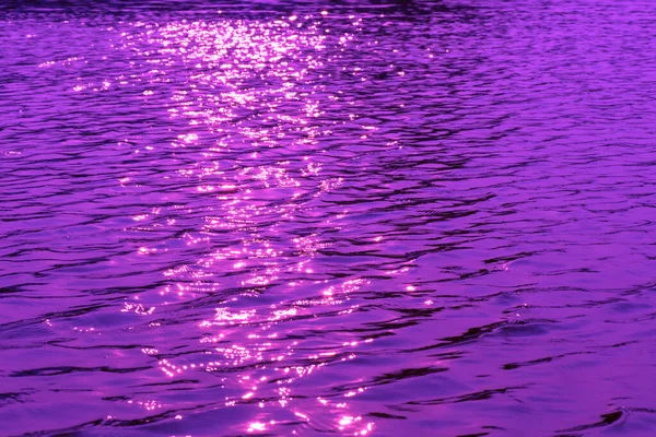 Purple Water Ripples Surface Defocus Blurred Transparent Blue Colored Clear — Stock Photo, Image