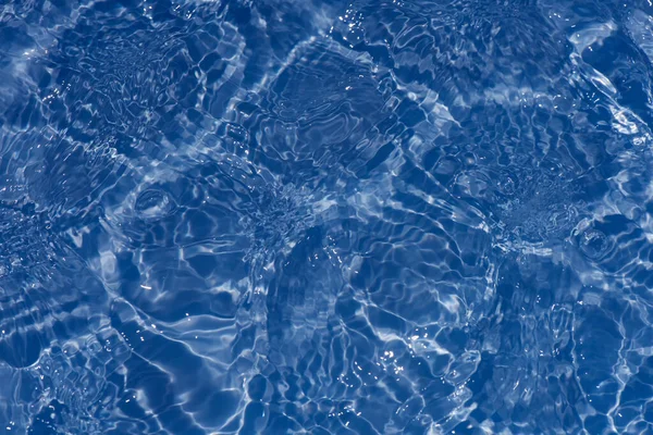 Blaues Wasser Mit Wellen Der Oberfläche Defocus Verschwommen Transparent Blau — Stockfoto