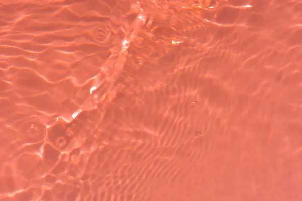 Оранжевая Вода Рябью Поверхности Размытие Размыло Прозрачно Желтый Цвет Прозрачной — стоковое фото
