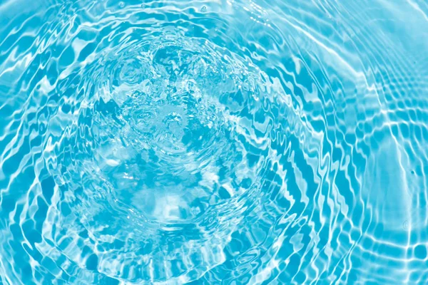Blue Water Ripples Surface Defocus Blurred Transparent Blue Colored Clear — Stock Photo, Image