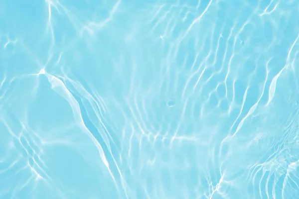 Blaues Wasser Mit Wellen Der Oberfläche Defocus Verschwommen Transparent Blau — Stockfoto