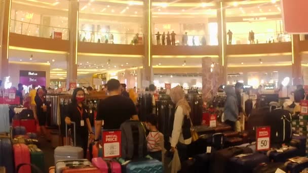 Bekasi Indonésie Oct 2022 Atmosphère Dans Des Centres Commerciaux Bekasi — Video
