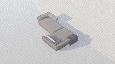 Modern minimalist oturma odası arka planı, oturma odası İskandinav tarzında taklit edilmiş, 3D planlı boş duvar modeli.