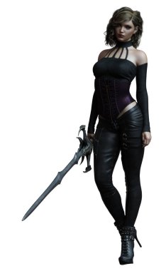 Modern fantezi cadı karakter kadın