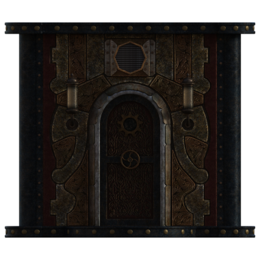 Steampunk metal duvar zamanı 