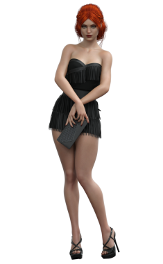 Siyahlı modern kulüp hanımı.