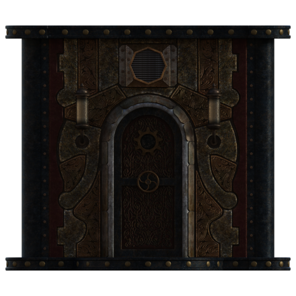 Steampunk metal duvar zamanı 