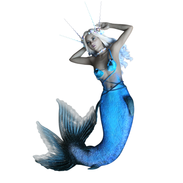 Mavi okyanus kızı yüzüyor