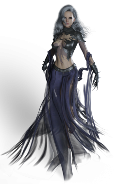 Korkunç gölge hayalet cadı.