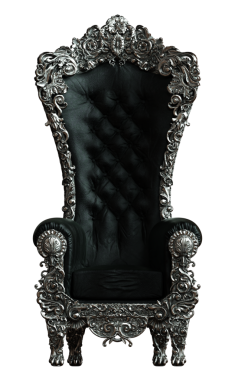 Kabarık kadife taht