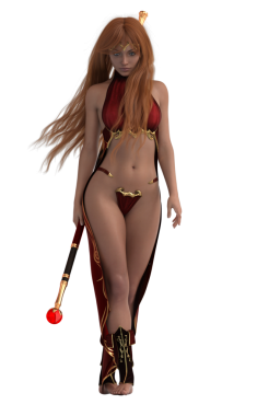 Sihirli fantezi kadın çizer