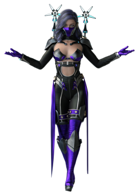 Geleceğin distopyalı dövüşçü kadını.