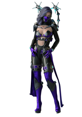 Geleceğin distopyalı dövüşçü kadını.