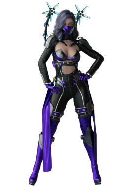 Geleceğin distopyalı dövüşçü kadını.