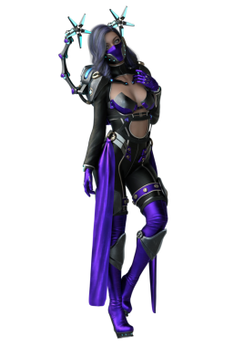 Geleceğin distopyalı dövüşçü kadını.