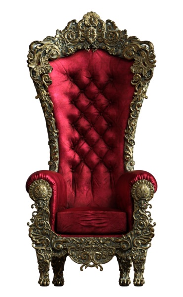 Kabarık kadife taht