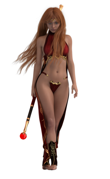 Sihirli fantezi kadın çizer