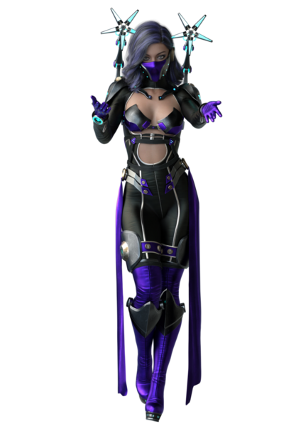 Geleceğin distopyalı dövüşçü kadını.