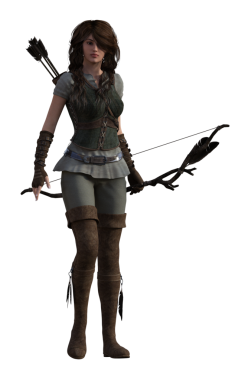 Yaylı fantezi okçusu