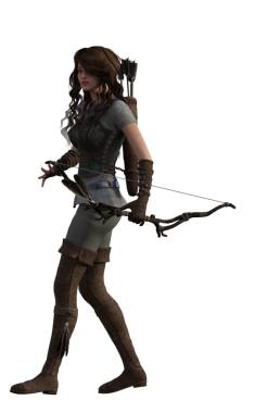 Yaylı fantezi okçusu