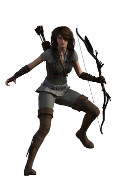 Yaylı fantezi okçusu