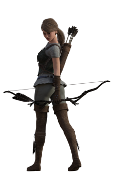 Yaylı fantezi okçusu