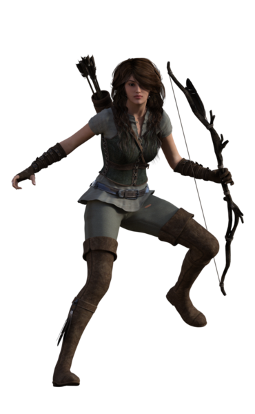 Yaylı fantezi okçusu