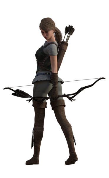 Yaylı fantezi okçusu