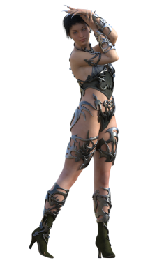 Metal zırh savaşçısı kadın