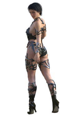 Metal zırh savaşçısı kadın