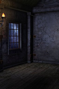 Boş karanlık kale arkaplanı