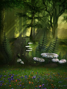 Çiçek ve mantar ormanı