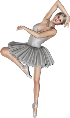 Zarif balerin dans sanatçısı