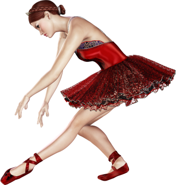 Zarif balerin dans sanatçısı