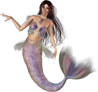 Suda yüzen fantezi denizkızı