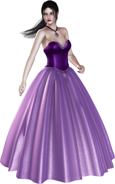 Balo elbisesi içinde zarif bir bayan.