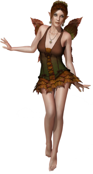 Güzel orman perisi karakteri